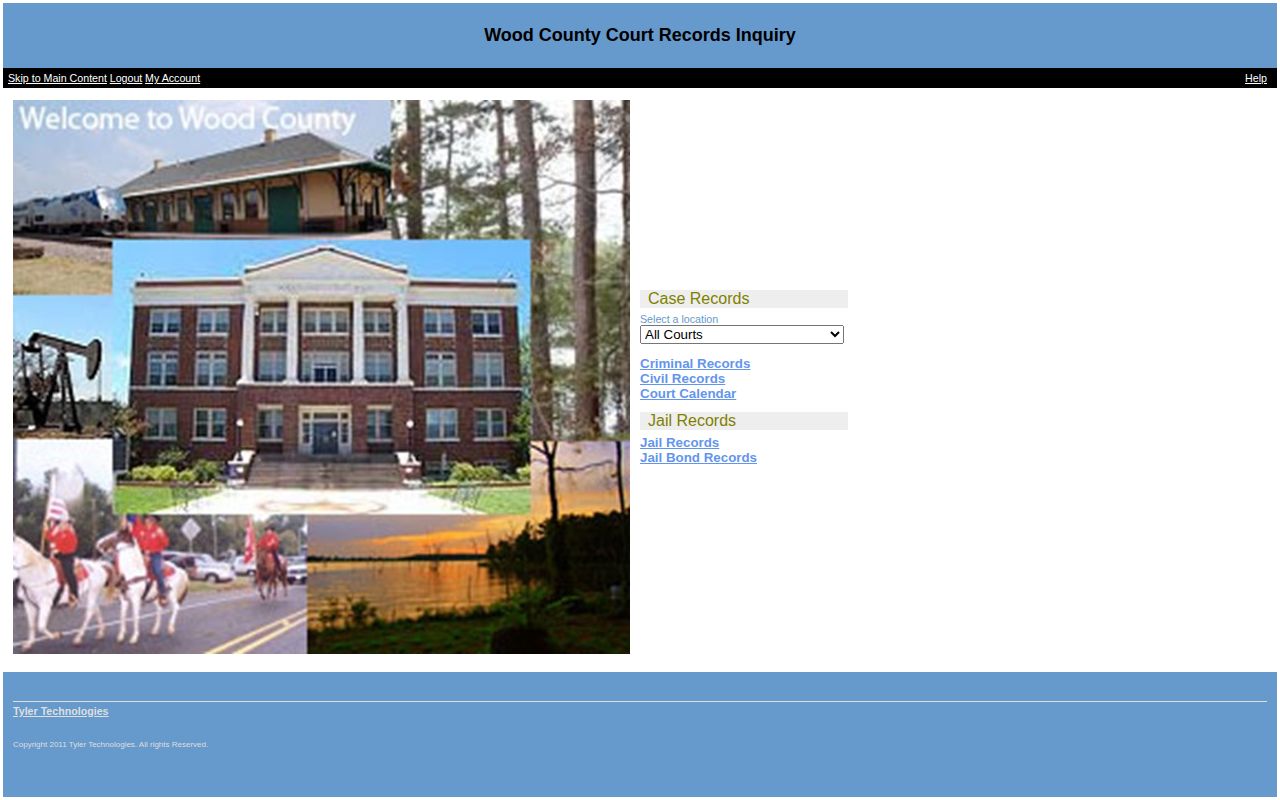 Wood County jail release and bond records portal